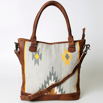 American Darling Tote Saddle Blanket Genuine Leather Western Women Bag Handbag Purse | Crossbody for Cute